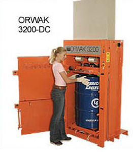 Пресс для смятия бочек Orwak 3200 DC (ОРВАК)